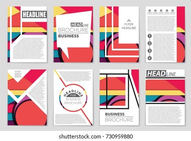 Abstract vector layout background set. For art template design, list, front page, mockup brochure theme style, banner, idea, cover, booklet, print, flyer, book, blank, card, ad, sign, sheet,, a4.