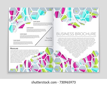 Abstract vector layout background set. For art template design, list, front page, mockup brochure theme style, banner, idea, cover, booklet, print, flyer, book, blank, card, ad, sign, sheet, a4.