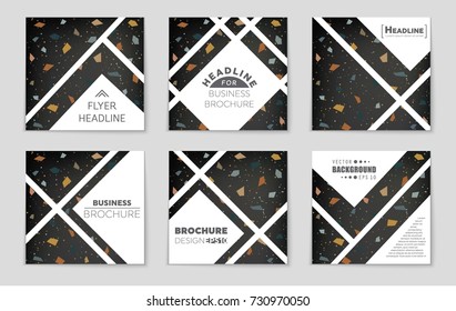 Abstract vector layout background set. For art template design, list, front page, mockup brochure theme style, banner, idea, cover, booklet, print, flyer, book, blank, card, ad, sign, sheet, a4