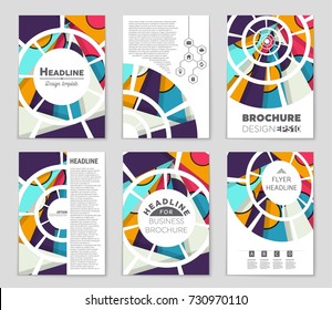 Abstract vector layout background set. For art template design, list, front page, mockup brochure theme style, banner, idea, cover, booklet, print, flyer, book, blank, card, ad, sign, sheet,, a4.