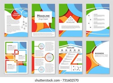 Abstract vector layout background set. For art template design, list, front page, mockup brochure theme style, banner, idea, cover, booklet, print, flyer, book, blank, card, ad, sign, sheet,, a4.
