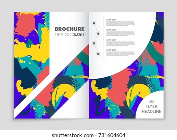 Abstract vector layout background set. For art template design, list, front page, mockup brochure theme style, banner, idea, cover, booklet, print, flyer, book, blank, card, ad, sign, sheet, a4