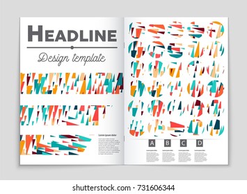 Abstract vector layout background set. For art template design, list, front page, mockup brochure theme style, banner, idea, cover, booklet, print, flyer, book, blank, card, ad, sign, sheet, a4