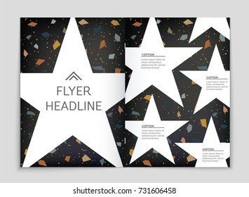 Abstract vector layout background set. For art template design, list, front page, mockup brochure theme style, banner, idea, cover, booklet, print, flyer, book, blank, card, ad, sign, sheet, a4