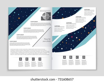 Abstract vector layout background set. For art template design, list, front page, mockup brochure theme style, banner, idea, cover, booklet, print, flyer, book, blank, card, ad, sign, sheet, a4