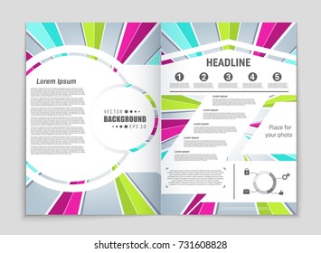Abstract vector layout background set. For art template design, list, front page, mockup brochure theme style, banner, idea, cover, booklet, print, flyer, book, blank, card, ad, sign, sheet, a4.