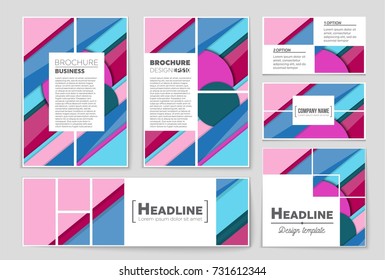 Abstract vector layout background set. For art template design, list, front page, mockup brochure theme style, banner, idea, cover, booklet, print, flyer, book, blank, card, ad, sign, sheet,, a4.