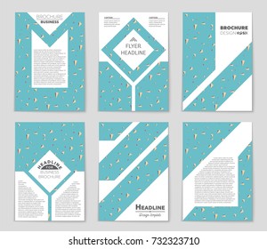 Abstract vector layout background set. For art template design, list, front page, mockup brochure theme style, banner, idea, cover, booklet, print, flyer, book, blank, card, ad, sign, sheet, a4