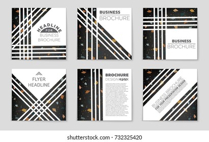 Abstract vector layout background set. For art template design, list, front page, mockup brochure theme style, banner, idea, cover, booklet, print, flyer, book, blank, card, ad, sign, sheet, a4