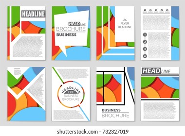Abstract vector layout background set. For art template design, list, front page, mockup brochure theme style, banner, idea, cover, booklet, print, flyer, book, blank, card, ad, sign, sheet,, a4.