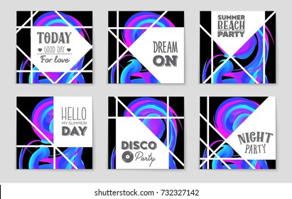 Abstract vector layout background set. For art template design, list, front page, mockup brochure theme style, banner, idea, cover, booklet, print, flyer, book, blank, card, ad, sign, sheet, a4