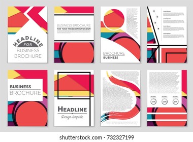 Abstract vector layout background set. For art template design, list, front page, mockup brochure theme style, banner, idea, cover, booklet, print, flyer, book, blank, card, ad, sign, sheet,, a4.