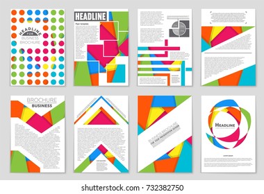 Abstract vector layout background set. For art template design, list, front page, mockup brochure theme style, banner, idea, cover, booklet, print, flyer, book, blank, card, ad, sign, sheet,, a4.