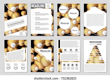 Abstract vector layout background set. For art template design, list, front page, mockup brochure theme style, banner, idea, cover, booklet, print, flyer, book, blank, card, ad, sign, sheet, a4.