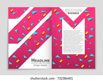 Abstract vector layout background set. For art template design, list, front page, mockup brochure theme style, banner, idea, cover, booklet, print, flyer, book, blank, card, ad, sign, sheet, a4