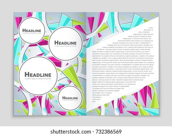 Abstract vector layout background set. For art template design, list, front page, mockup brochure theme style, banner, idea, cover, booklet, print, flyer, book, blank, card, ad, sign, sheet, a4.