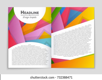 Abstract vector layout background set. For art template design, list, front page, mockup brochure theme style, banner, idea, cover, booklet, print, flyer, book, blank, card, ad, sign, sheet,, a4.