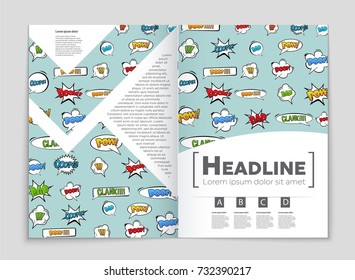 Abstract vector layout background set. For art template design, list, front page, mockup brochure theme style, banner, idea, cover, booklet, print, flyer, book, blank, card, ad, sign, sheet, a4.