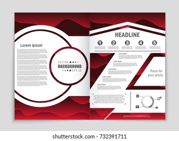Abstract vector layout background set. For art template design, list, front page, mockup brochure theme style, banner, idea, cover, booklet, print, flyer, book, blank, card, ad, sign, sheet, a4.