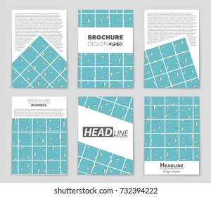 Abstract vector layout background set. For art template design, list, front page, mockup brochure theme style, banner, idea, cover, booklet, print, flyer, book, blank, card, ad, sign, sheet, a4
