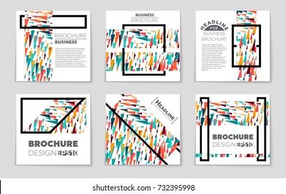 Abstract vector layout background set. For art template design, list, front page, mockup brochure theme style, banner, idea, cover, booklet, print, flyer, book, blank, card, ad, sign, sheet, a4