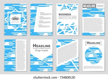 Abstract vector layout background set. For art template design, list, front page, mockup brochure theme style, banner, idea, cover, booklet, print, flyer, book, blank, card, ad, sign, sheet, a4.