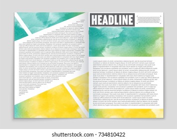 Abstract vector layout background set. For art template design, list, front page, mockup brochure theme style, banner, idea, cover, booklet, print, flyer, book, blank, card, ad, sign, sheet, a4.