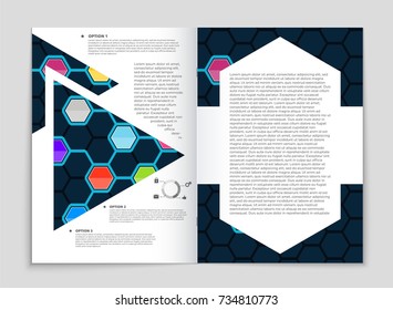 Abstract vector layout background set. For art template design, list, front page, mockup brochure theme style, banner, idea, cover, booklet, print, flyer, book, blank, card, ad, sign, sheet, a4.