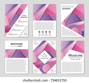 Abstract vector layout background set. For art template design, list, front page, mockup brochure theme style, banner, idea, cover, booklet, print, flyer, book, blank, card, ad, sign, sheet,, a4.
