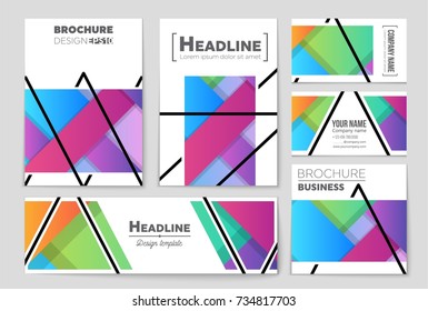 Abstract vector layout background set. For art template design, list, front page, mockup brochure theme style, banner, idea, cover, booklet, print, flyer, book, blank, card, ad, sign, sheet,, a4.