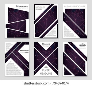 Abstract vector layout background set. For art template design, list, front page, mockup brochure theme style, banner, idea, cover, booklet, print, flyer, book, blank, card, ad, sign, sheet, a4.