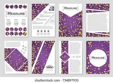 Abstract vector layout background set. For art template design, list, front page, mockup brochure theme style, banner, idea, cover, booklet, print, flyer, book, blank, card, ad, sign, sheet, a4.