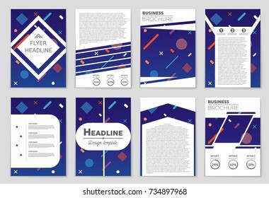 Abstract vector layout background set. For art template design, list, front page, mockup brochure theme style, banner, idea, cover, booklet, print, flyer, book, blank, card, ad, sign, sheet, a4.
