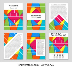 Abstract vector layout background set. For art template design, list, front page, mockup brochure theme style, banner, idea, cover, booklet, print, flyer, book, blank, card, ad, sign, sheet,, a4.