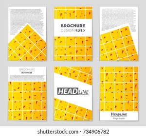 Abstract vector layout background set. For art template design, list, front page, mockup brochure theme style, banner, idea, cover, booklet, print, flyer, book, blank, card, ad, sign, sheet, a4