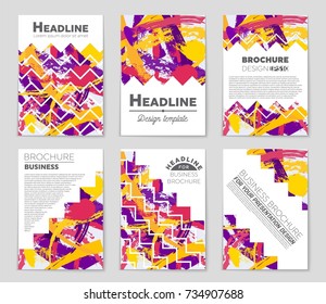 Abstract vector layout background set. For art template design, list, front page, mockup brochure theme style, banner, idea, cover, booklet, print, flyer, book, blank, card, ad, sign, sheet, a4