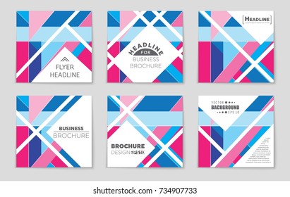 Abstract vector layout background set. For art template design, list, front page, mockup brochure theme style, banner, idea, cover, booklet, print, flyer, book, blank, card, ad, sign, sheet, a4