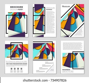 Abstract vector layout background set. For art template design, list, front page, mockup brochure theme style, banner, idea, cover, booklet, print, flyer, book, blank, card, ad, sign, sheet,, a4.