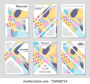 Abstract vector layout background set. For art template design, list, front page, mockup brochure theme style, banner, idea, cover, booklet, print, flyer, book, blank, card, ad, sign, sheet, a4
