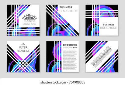 Abstract vector layout background set. For art template design, list, front page, mockup brochure theme style, banner, idea, cover, booklet, print, flyer, book, blank, card, ad, sign, sheet, a4