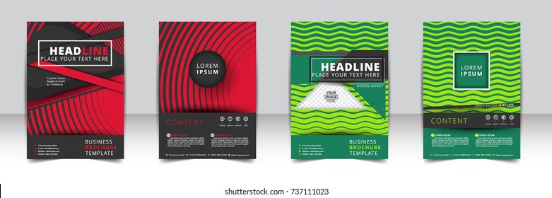 Abstract vector layout background set. For art template design, list, front page, mockup brochure theme style, banner, idea, cover, booklet, print, flyer, book, blank, card, ad, sign, sheet, a4.
