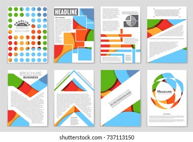 Abstract vector layout background set. For art template design, list, front page, mockup brochure theme style, banner, idea, cover, booklet, print, flyer, book, blank, card, ad, sign, sheet,, a4.