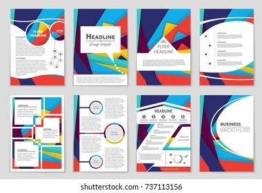 Abstract vector layout background set. For art template design, list, front page, mockup brochure theme style, banner, idea, cover, booklet, print, flyer, book, blank, card, ad, sign, sheet,, a4.