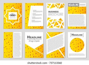Abstract vector layout background set. For art template design, list, front page, mockup brochure theme style, banner, idea, cover, booklet, print, flyer, book, blank, card, ad, sign, sheet, a4
