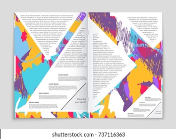 Abstract vector layout background set. For art template design, list, front page, mockup brochure theme style, banner, idea, cover, booklet, print, flyer, book, blank, card, ad, sign, sheet, a4