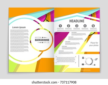 Abstract vector layout background set. For art template design, list, front page, mockup brochure theme style, banner, idea, cover, booklet, print, flyer, book, blank, card, ad, sign, sheet,, a4.