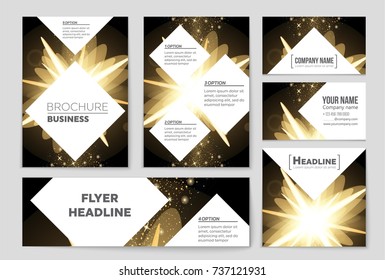 Abstract vector layout background set. For art template design, list, front page, mockup brochure theme style, banner, idea, cover, booklet, print, flyer, book, blank, card, ad, sign, sheet, a4