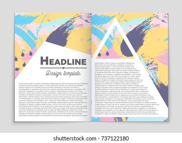 Abstract vector layout background set. For art template design, list, front page, mockup brochure theme style, banner, idea, cover, booklet, print, flyer, book, blank, card, ad, sign, sheet, a4