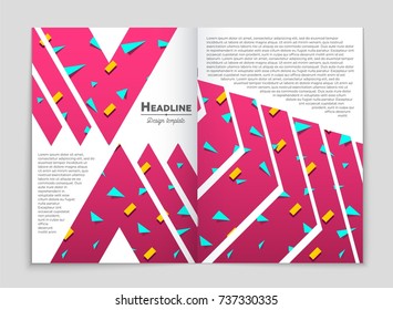 Abstract vector layout background set. For art template design, list, front page, mockup brochure theme style, banner, idea, cover, booklet, print, flyer, book, blank, card, ad, sign, sheet, a4