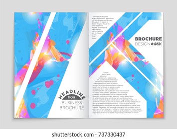 Abstract vector layout background set. For art template design, list, front page, mockup brochure theme style, banner, idea, cover, booklet, print, flyer, book, blank, card, ad, sign, sheet, a4